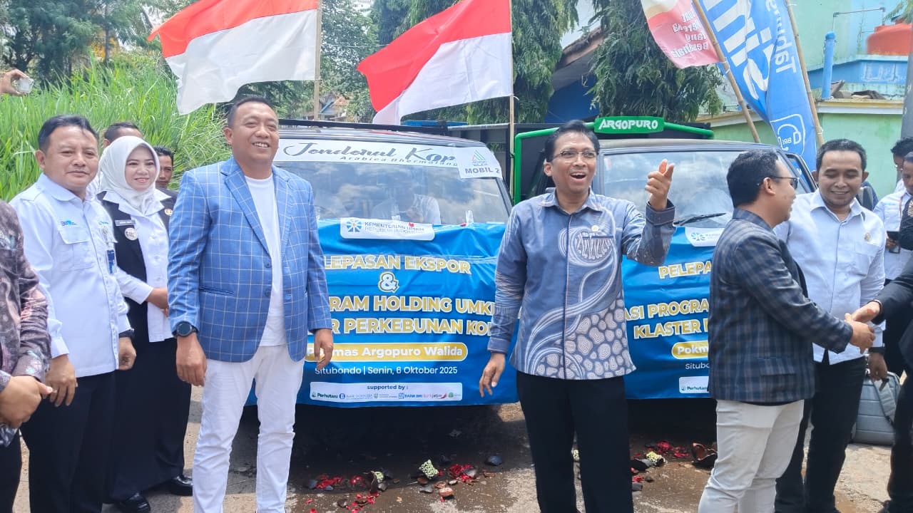 Kementerian UMKM dan Bupati Situbondo Lepas Ekspor Kopi Argopuro ke Arab Saudi
