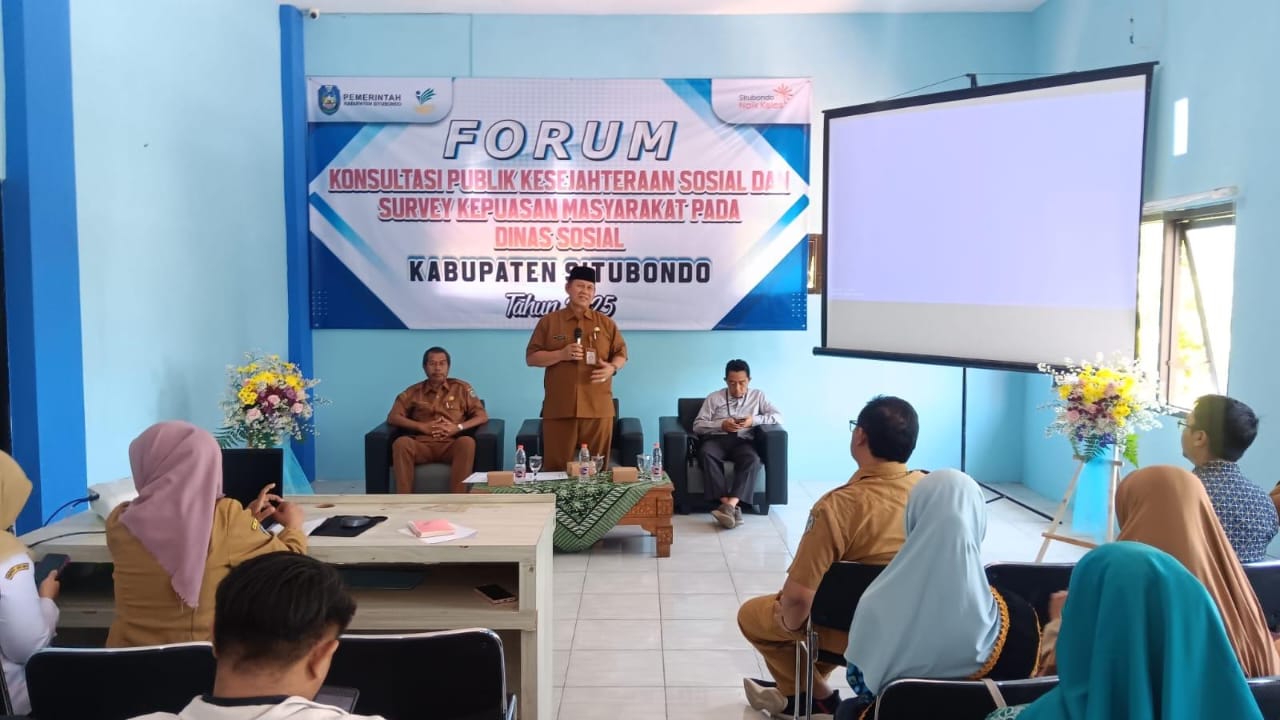 Pertama Kali Digelar, Sekdakab Situbondo Buka Forum Konsultasi Publik Kesejahteraan Sosial
