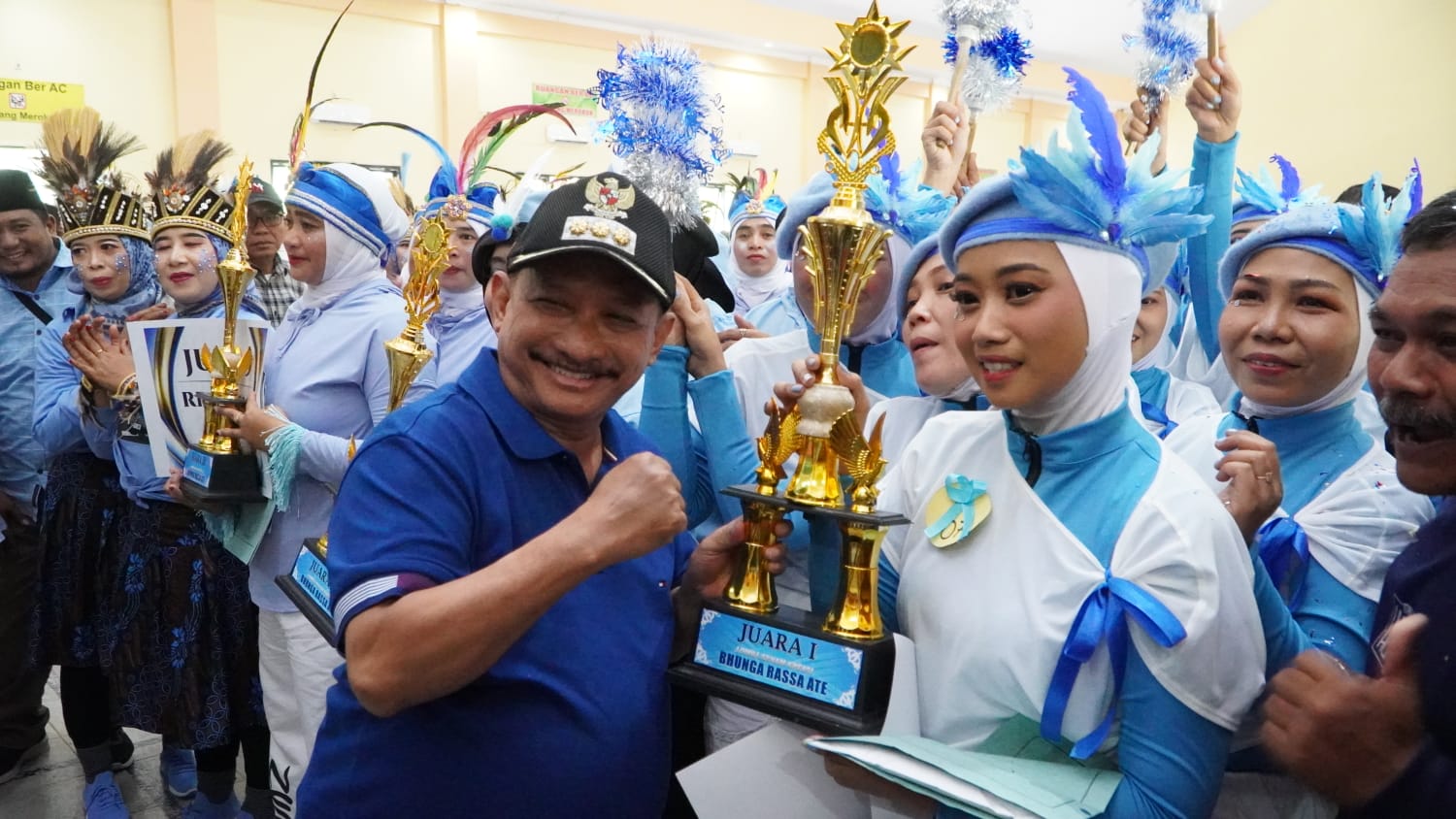 RAIH NILAI 2.558 WIDYA KLATAKAN BERSERI SABET JUARA SATU LOMBA SENAM BHUNGA RASSA ATE
